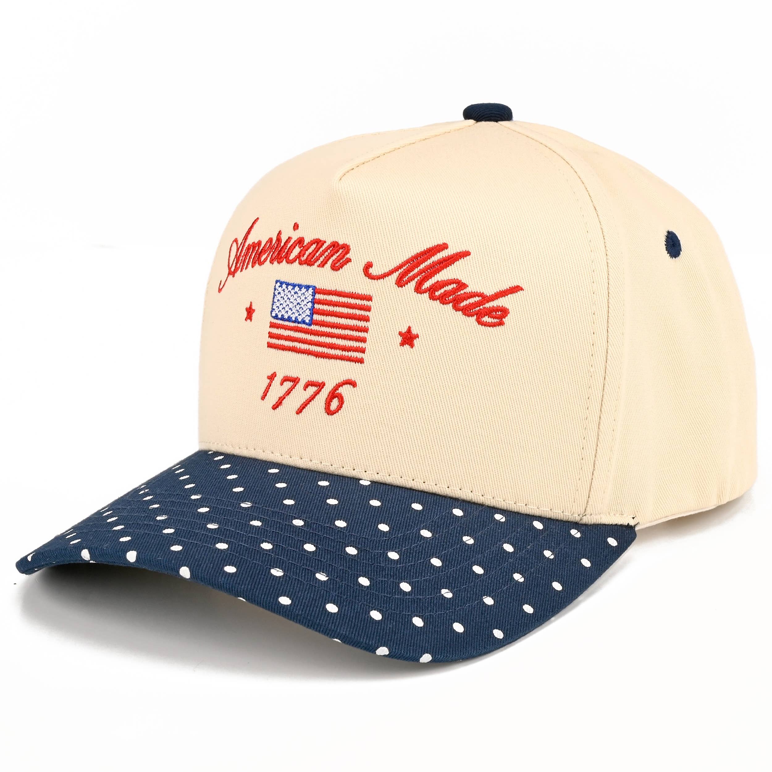 C.C AMERICAN MADE 1776 Letter on Two Tone Trucker Hat