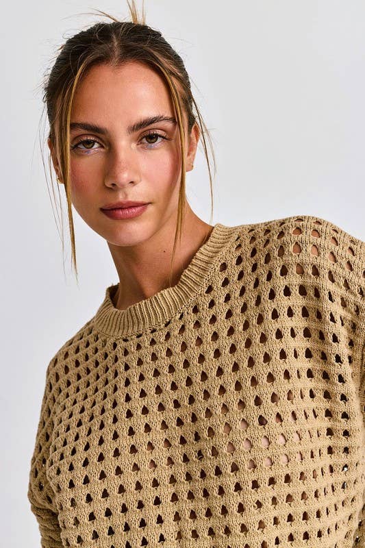 Alina Cropped Crochet Top