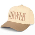 C.C YAHWEH Letter Embroidered on Brim Two Tone Trucker Hat