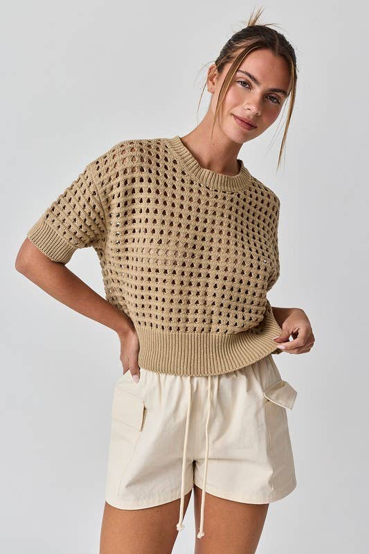 Alina Cropped Crochet Top
