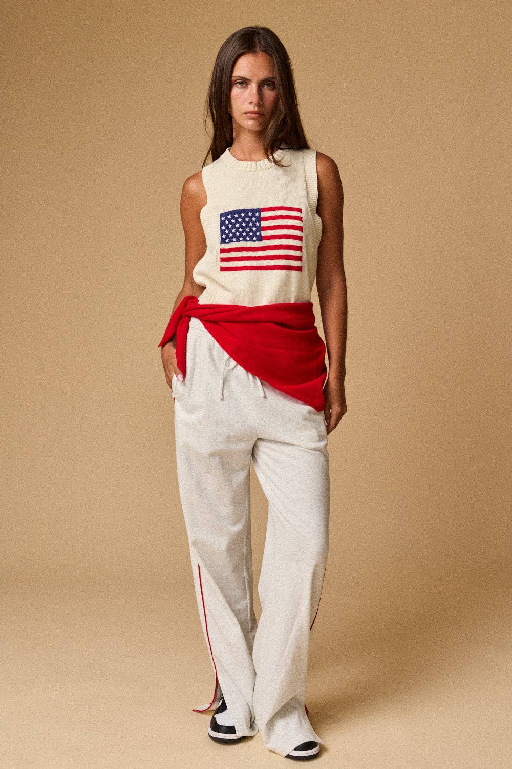 American flag Sleeveless Top