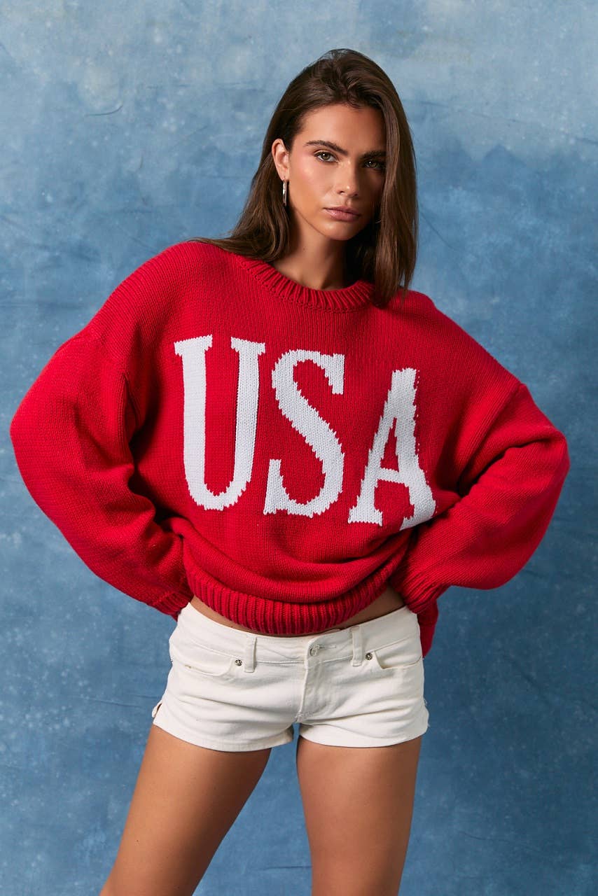 ROUND NECK OVERSIZED SWEATER TOP