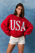 ROUND NECK OVERSIZED SWEATER TOP