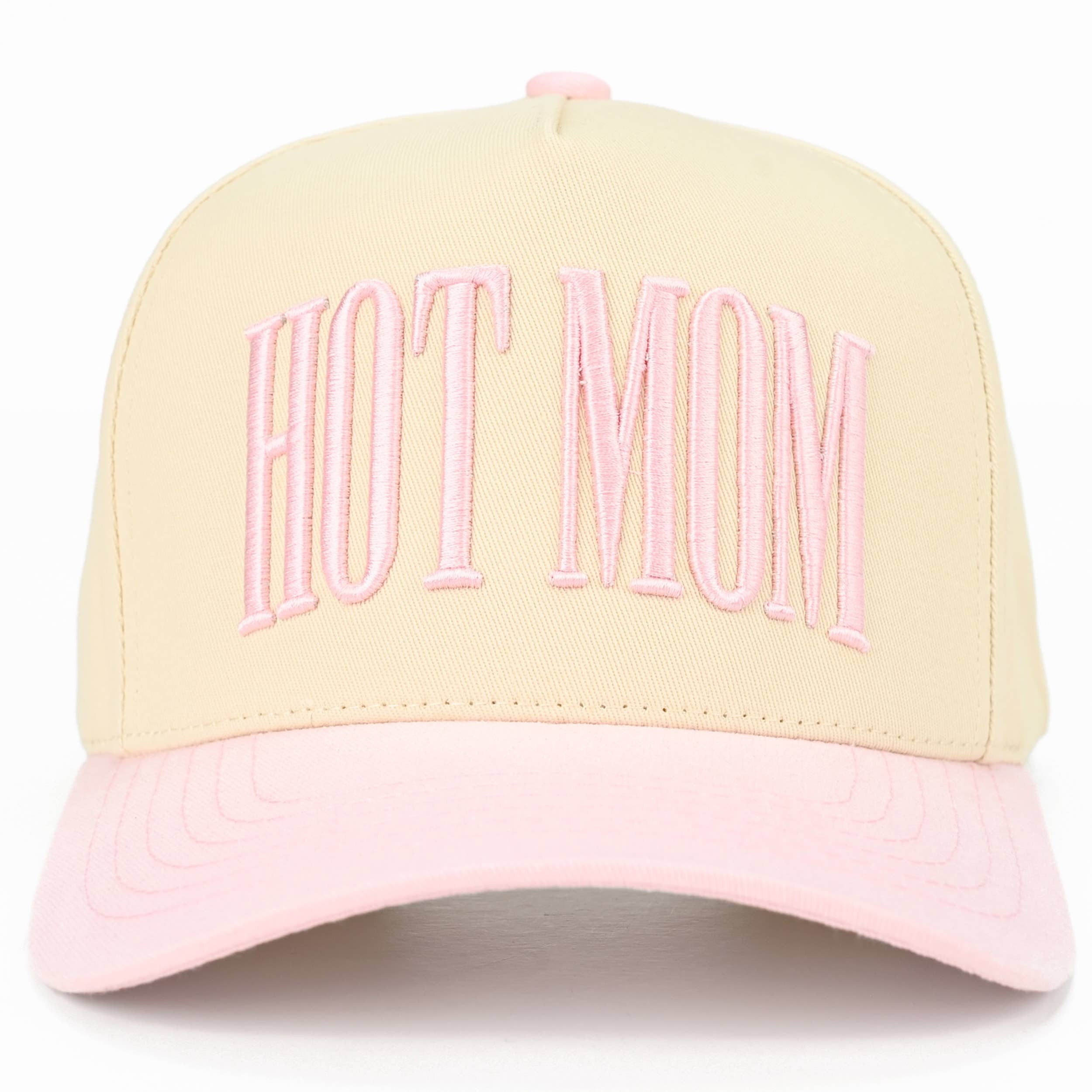 C.C HOT MOM Letter embroidered Trucker Hat