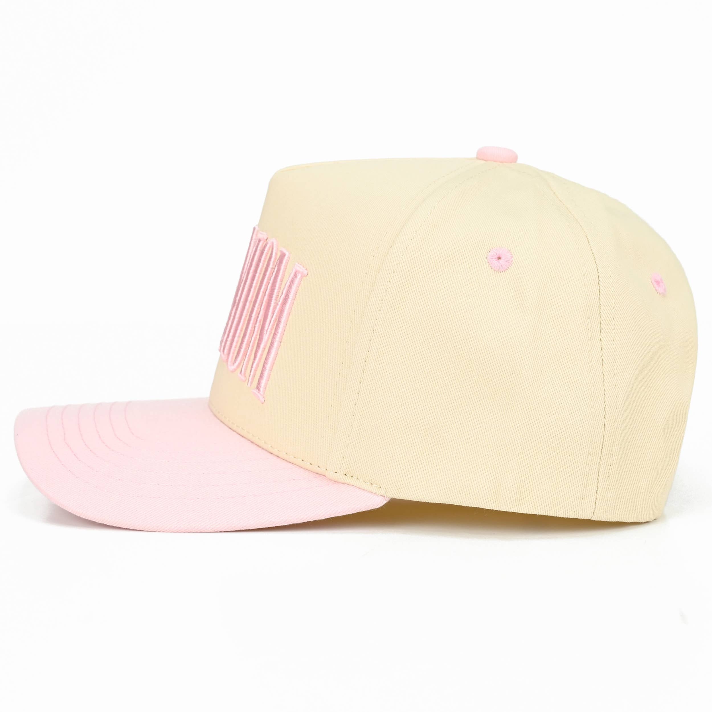 C.C HOT MOM Letter embroidered Trucker Hat