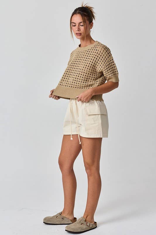 Alina Cropped Crochet Top